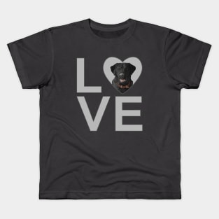 I Love Black Labrador Retrievers Kids T-Shirt